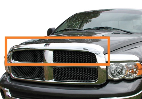 Stampede 1 pc Chrome Hood Deflector 02-08 Dodge Ram